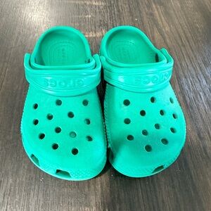 Crocs, green, size 8